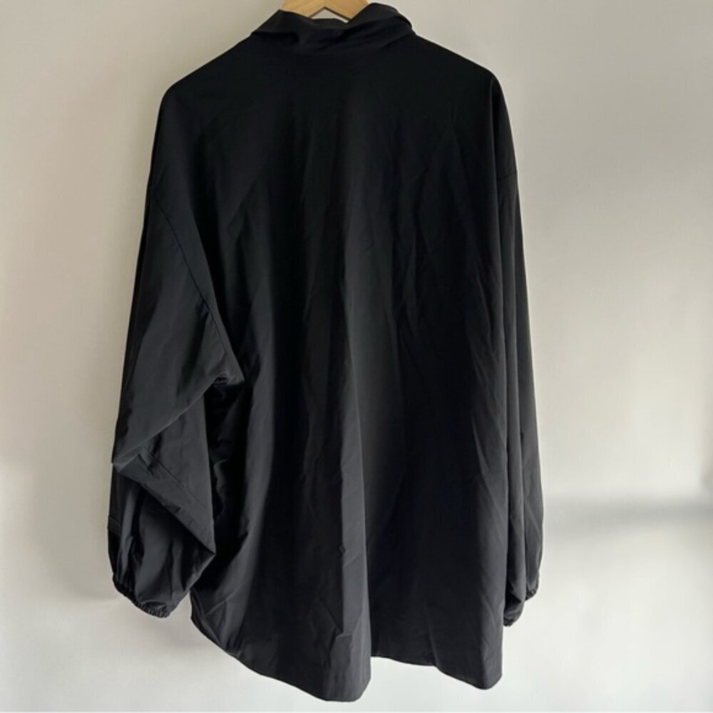 Fear of God Essentials Oversize Stretch Nylon Zip Jacket Black S - Picture 4 of 9